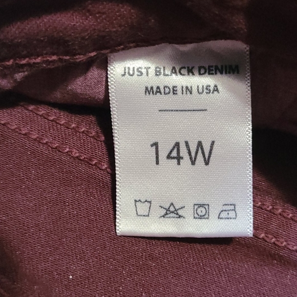 Burgundy Ada Skinny Jeans - Picture 6 of 9